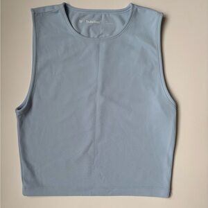 Aritzia TnAction TNA Butter Light Blue Tank Crop Top Women Small